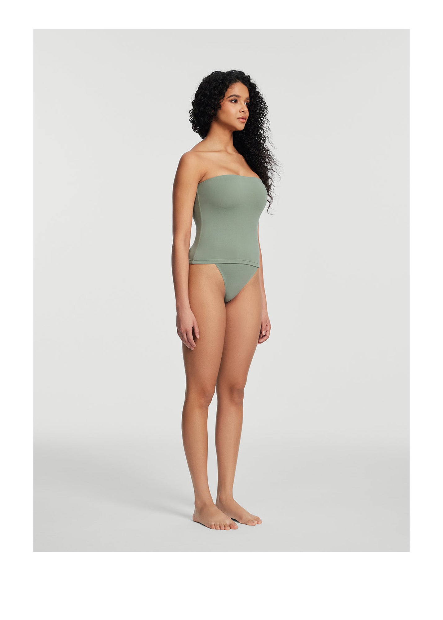 Seamless Full-Length Tube Top | Sage Green