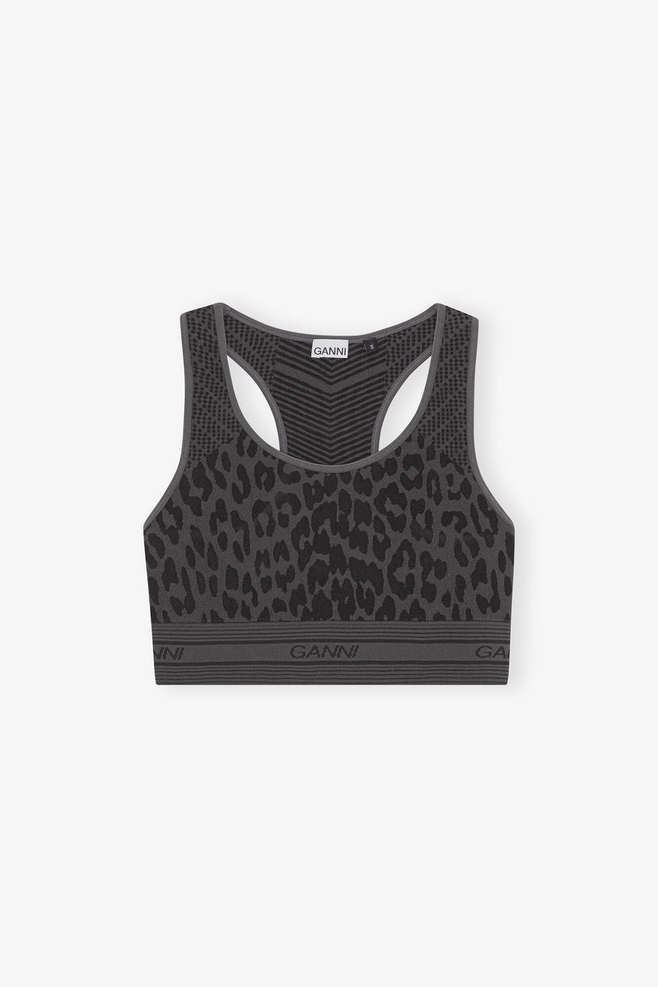 Seamless Jacquard Bra | Black