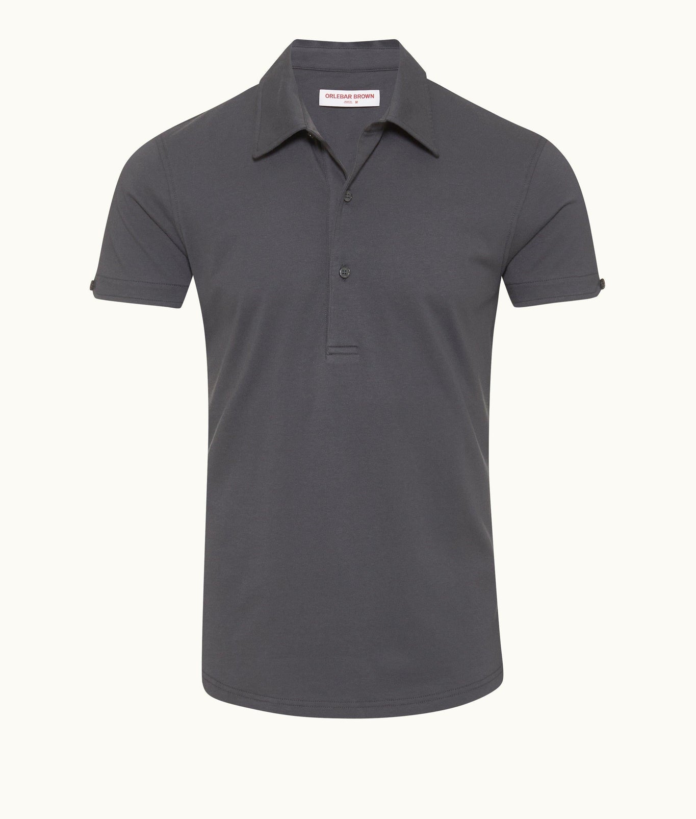 Sebastian Silk Tailored Fit Cotton-Silk Polo Shirt | Piranha Grey