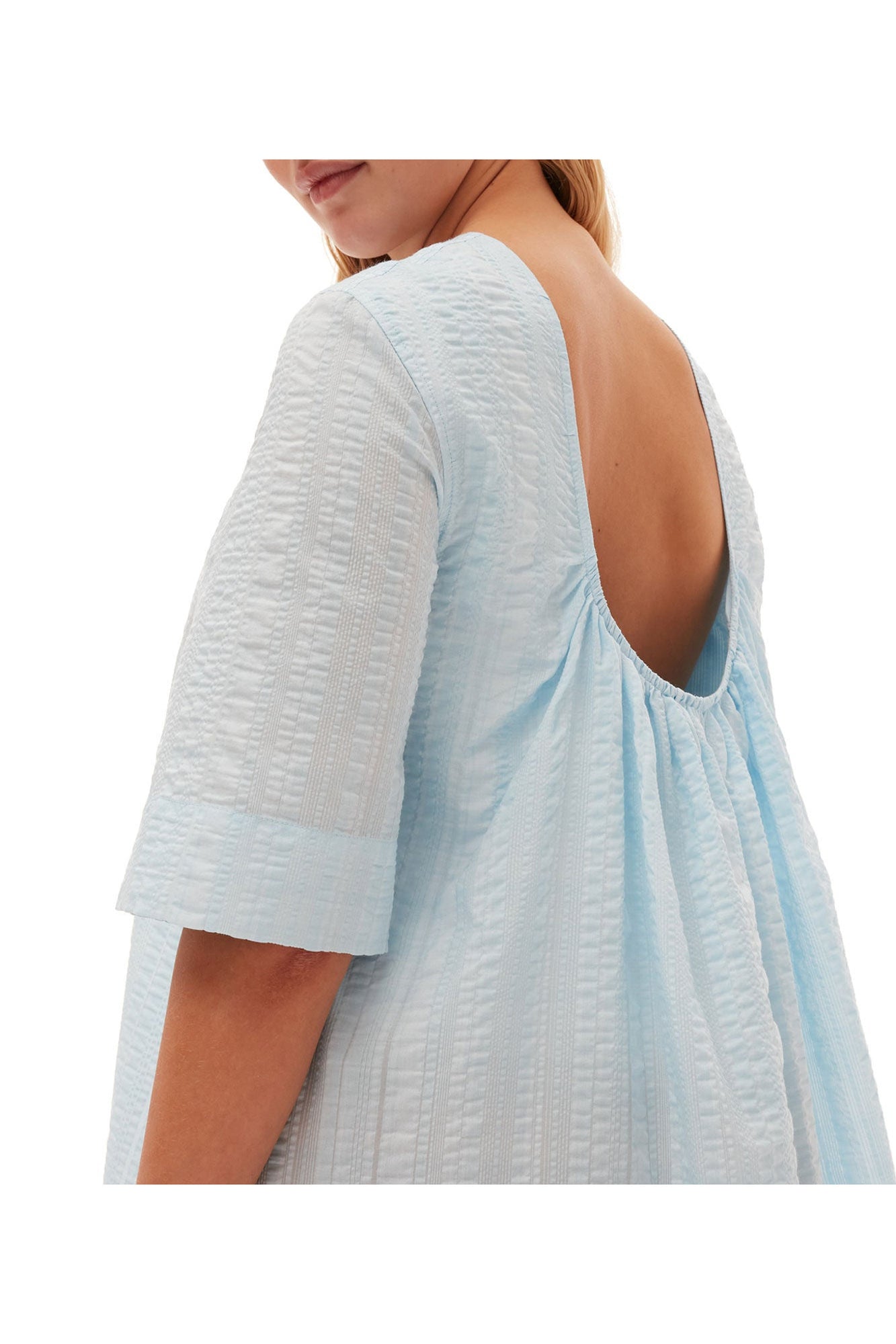 Seersucker Check Maxi Dress | Ice Water