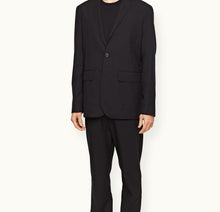 Sepher Merino Tailored Fit Two-Button Merino Blazer | Night Iris