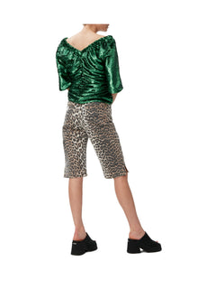 Sequinned Blouse | Kelly Green