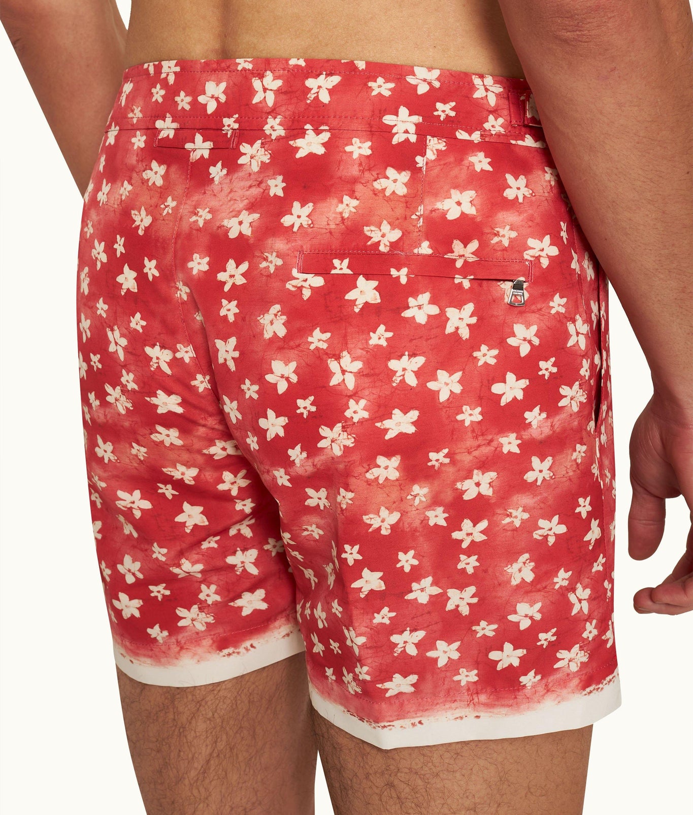 Setter Budding Life Print Shorter-Length Swim Shorts Woven | Cinnamon Summer Red