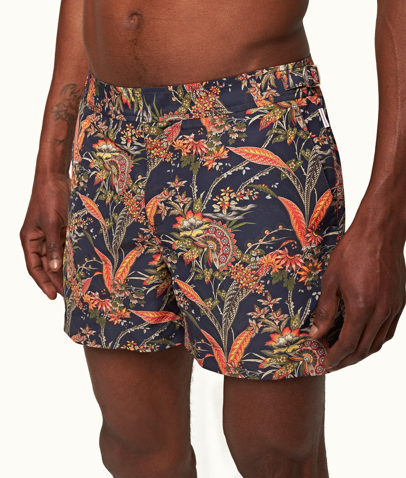 Setter Lotus Shorter-Length Swim Shorts | Midnight Navy