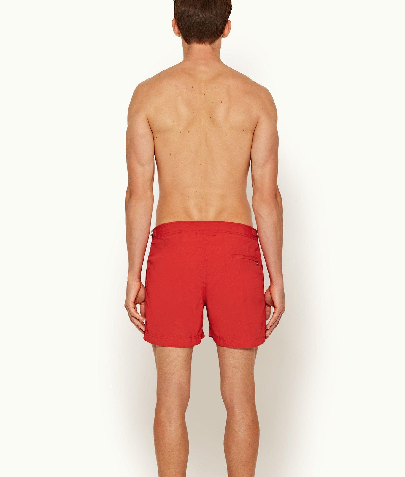 Setter Shorter-Length Swim Shorts | Rescue Red