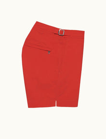 Setter Shorter-Length Swim Shorts | Rescue Red