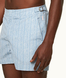 Setter Wavie Shorter-Length Swim Shorts | Blue Ash