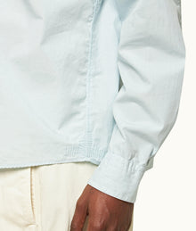 Shanklin Relaxed Fit Overhead Organic Cotton Shirt | Powdered Sky