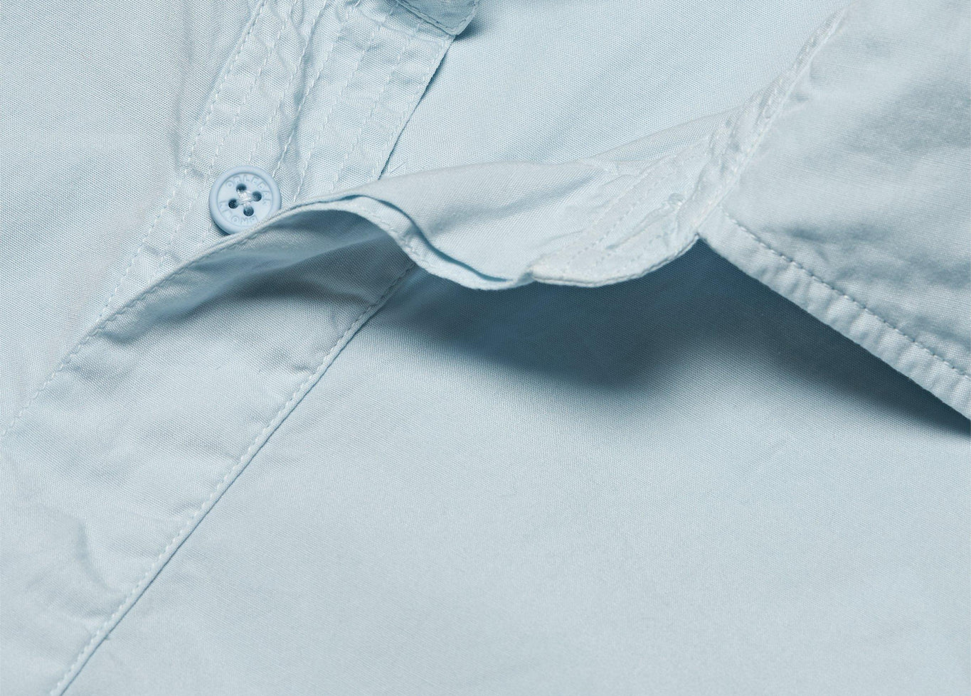 Shanklin Relaxed Fit Overhead Organic Cotton Shirt | Powdered Sky