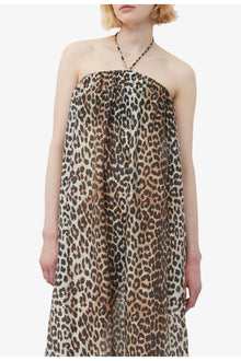 Sheer Voile Maxi Strap Dress | Almond Milk
