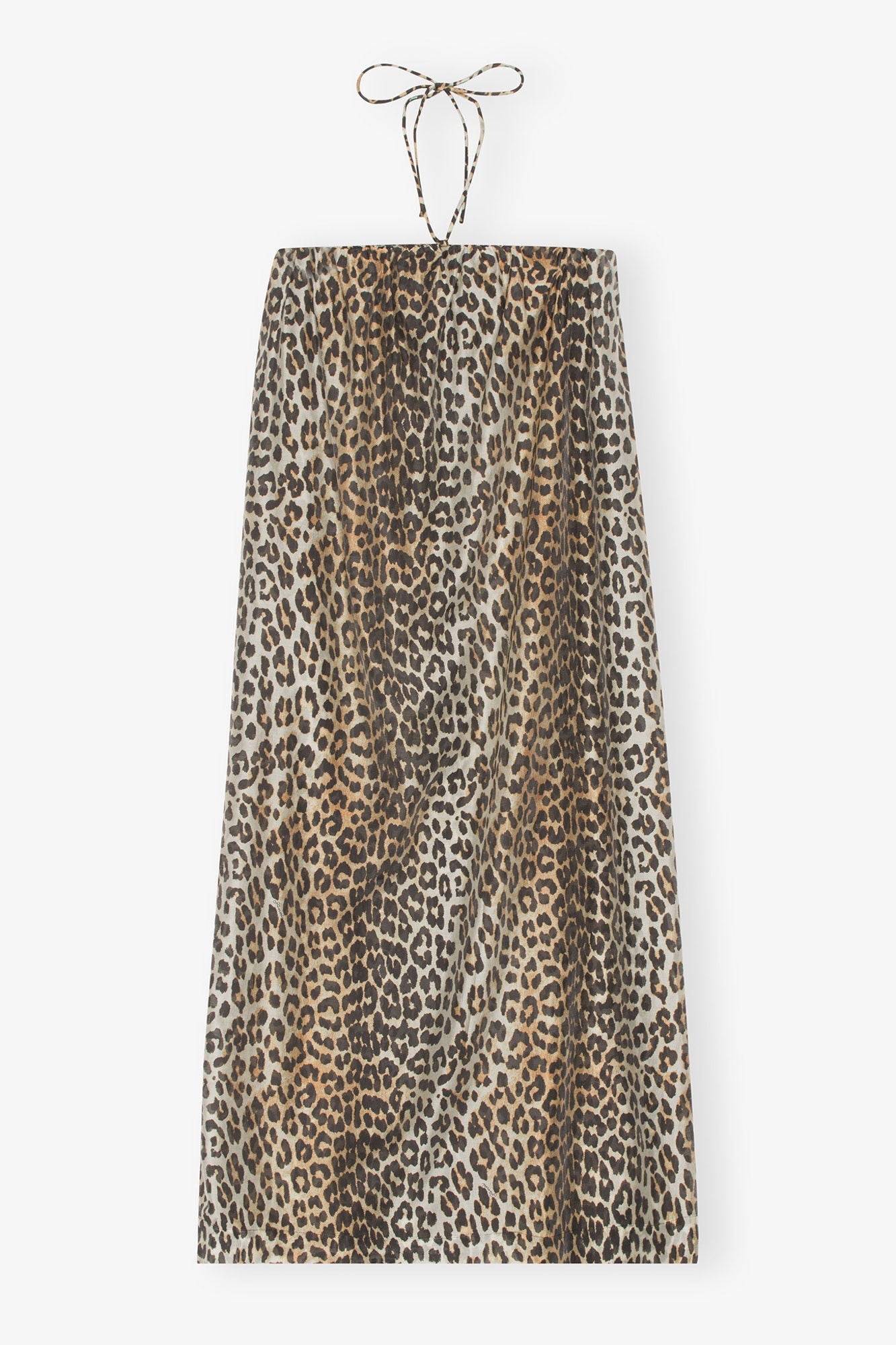 Sheer Voile Maxi Strap Dress | Almond Milk
