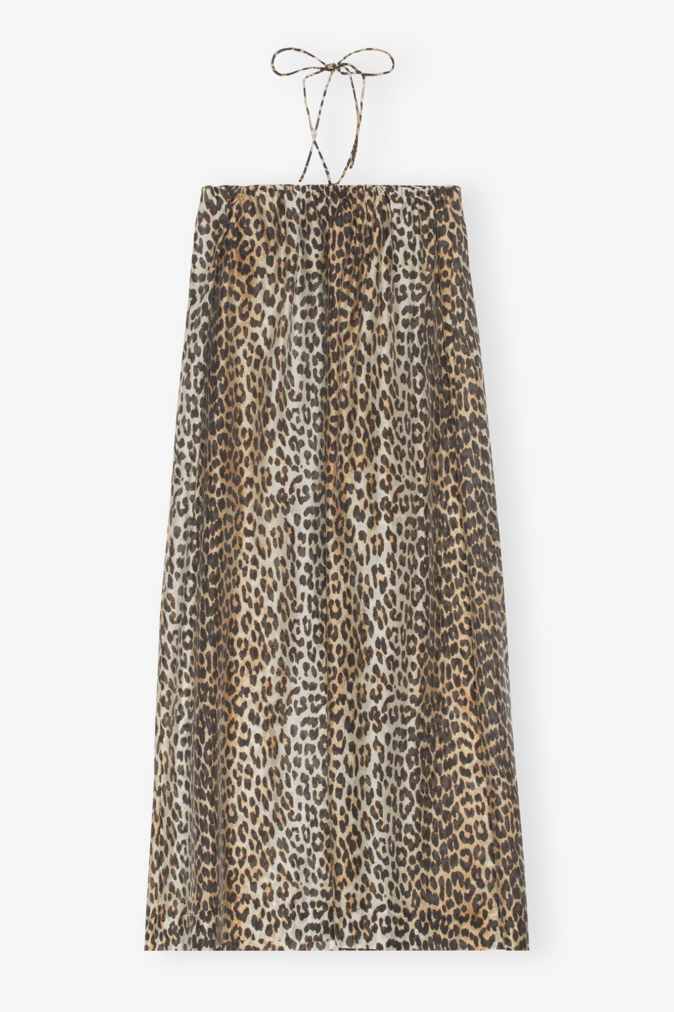 Sheer Voile Maxi Strap Dress | Almond Milk