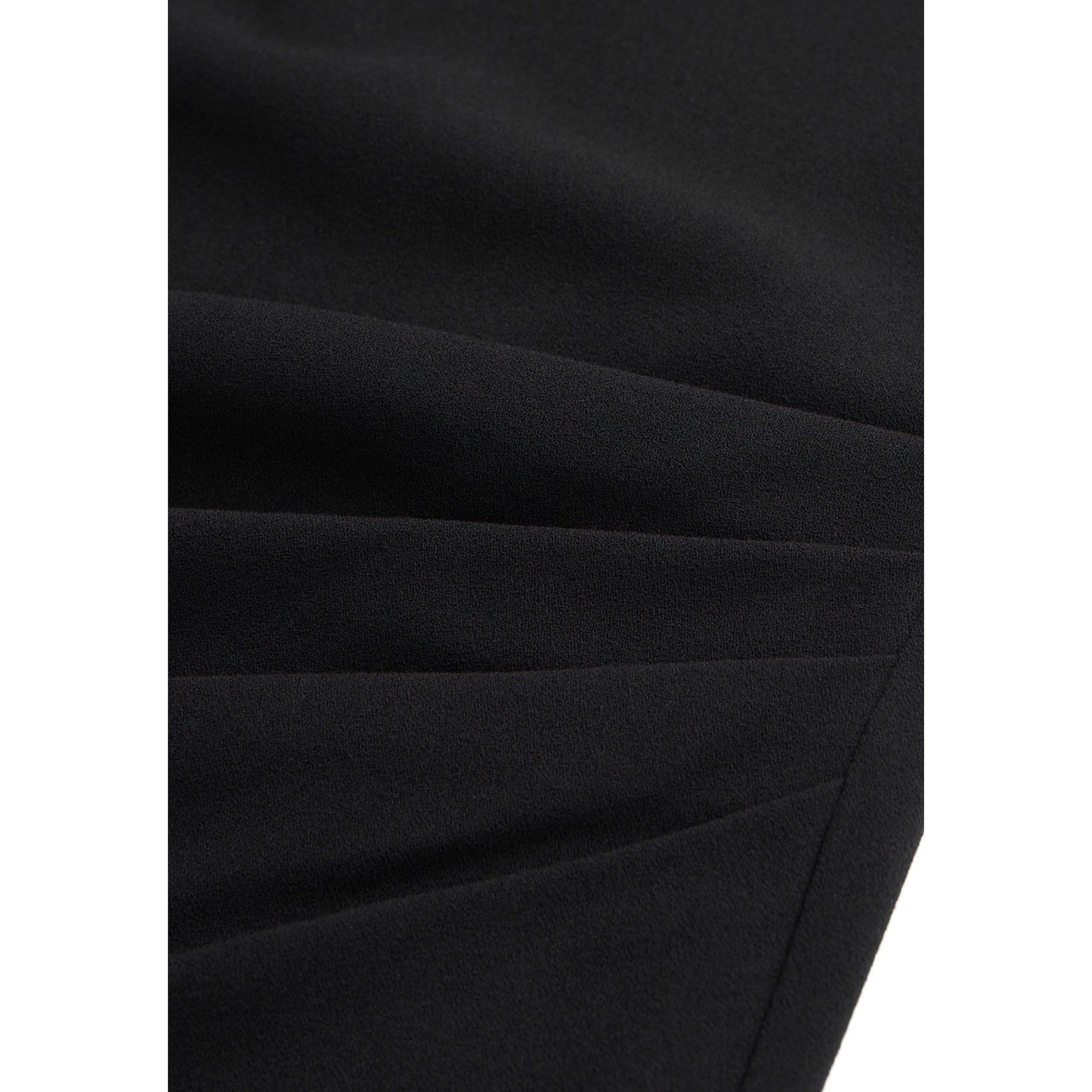 Short Crepe Dress With Zipper | Women | Black