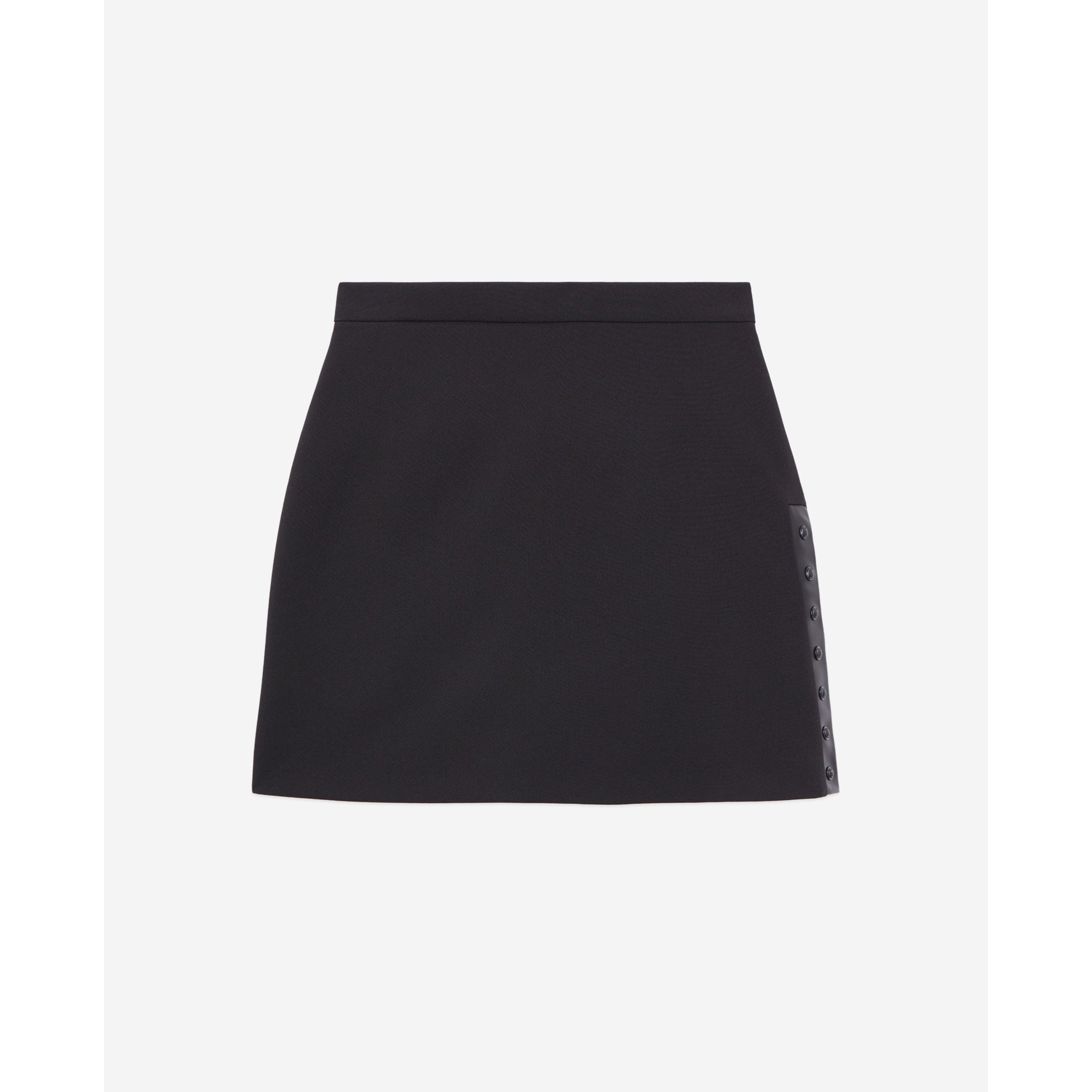 Short Crepe Skirt | Women | Black