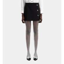 Short Crepe Skirt | Women | Black