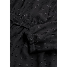 Short Dress With Silver Polka Dots | Women | Black