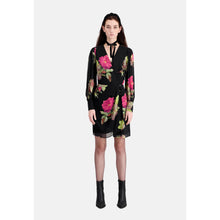 Short Printed Dress | Women | Pink Black