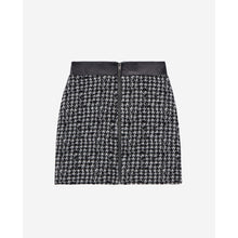 Short Tweed Skirt | Women | Black x White