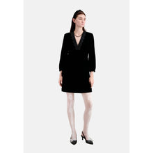 Short Velvet Dress | Women | Black