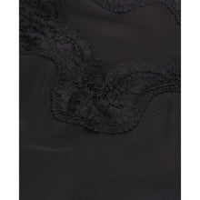 Silk Camisole With Lace Details | Women | Black