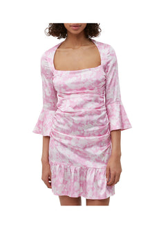 Silk Stretch Satin Mini Dress | Bonbon
