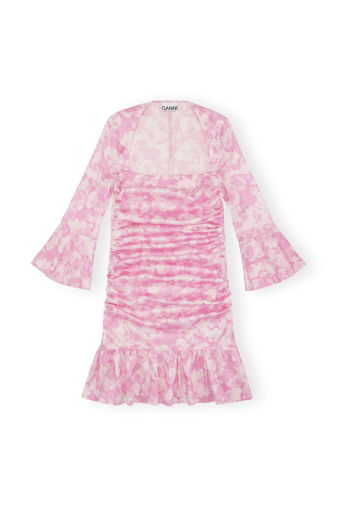 Silk Stretch Satin Mini Dress | Bonbon