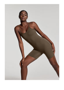 Sleeveless One-Piece Bodysuit | Espresso
