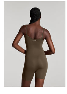 Sleeveless One-Piece Bodysuit | Espresso