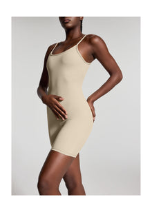 Sleeveless One-Piece Bodysuit | Taupe