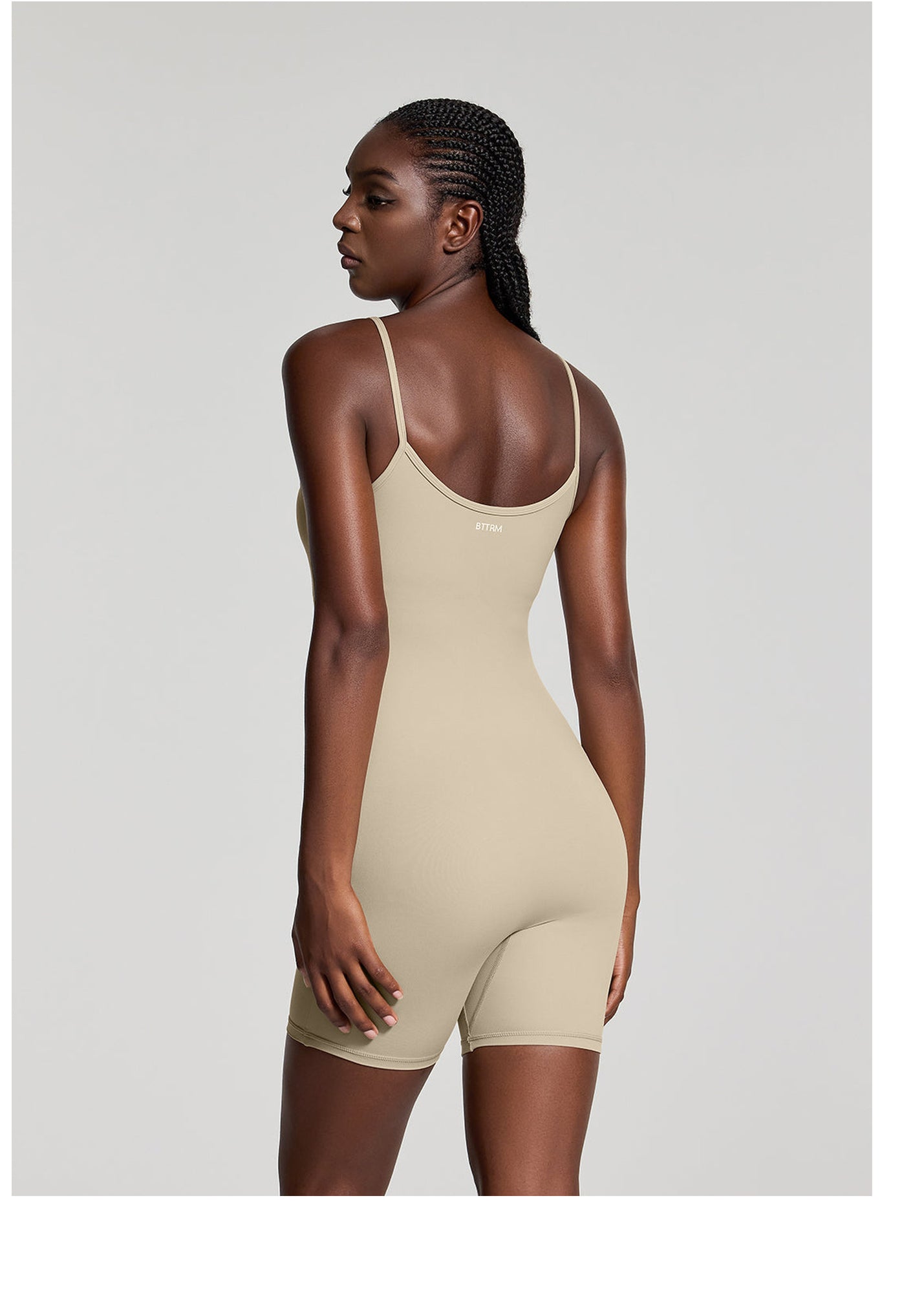 Sleeveless One-Piece Bodysuit | Taupe