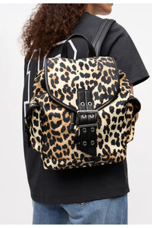 Small Nylon Bucky Backpack | Leopard