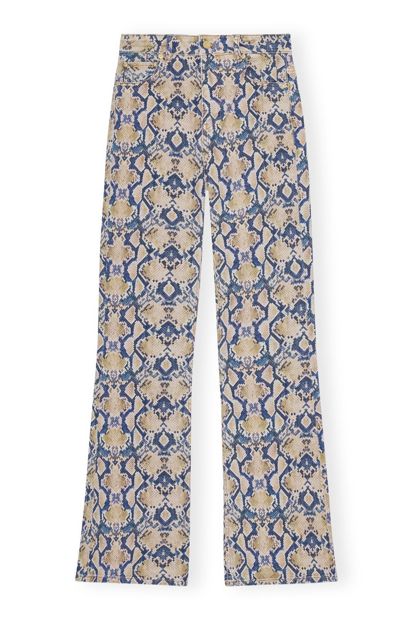 Snake Printed Iry Jeans | Safari