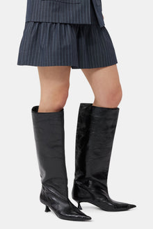 Soft Slouchy High Shaft Boots | Black
