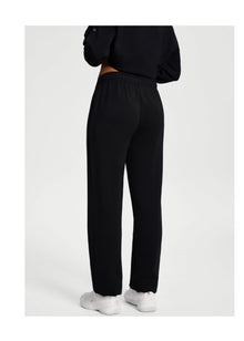 Soft Straight-Leg Sweatpants | Black