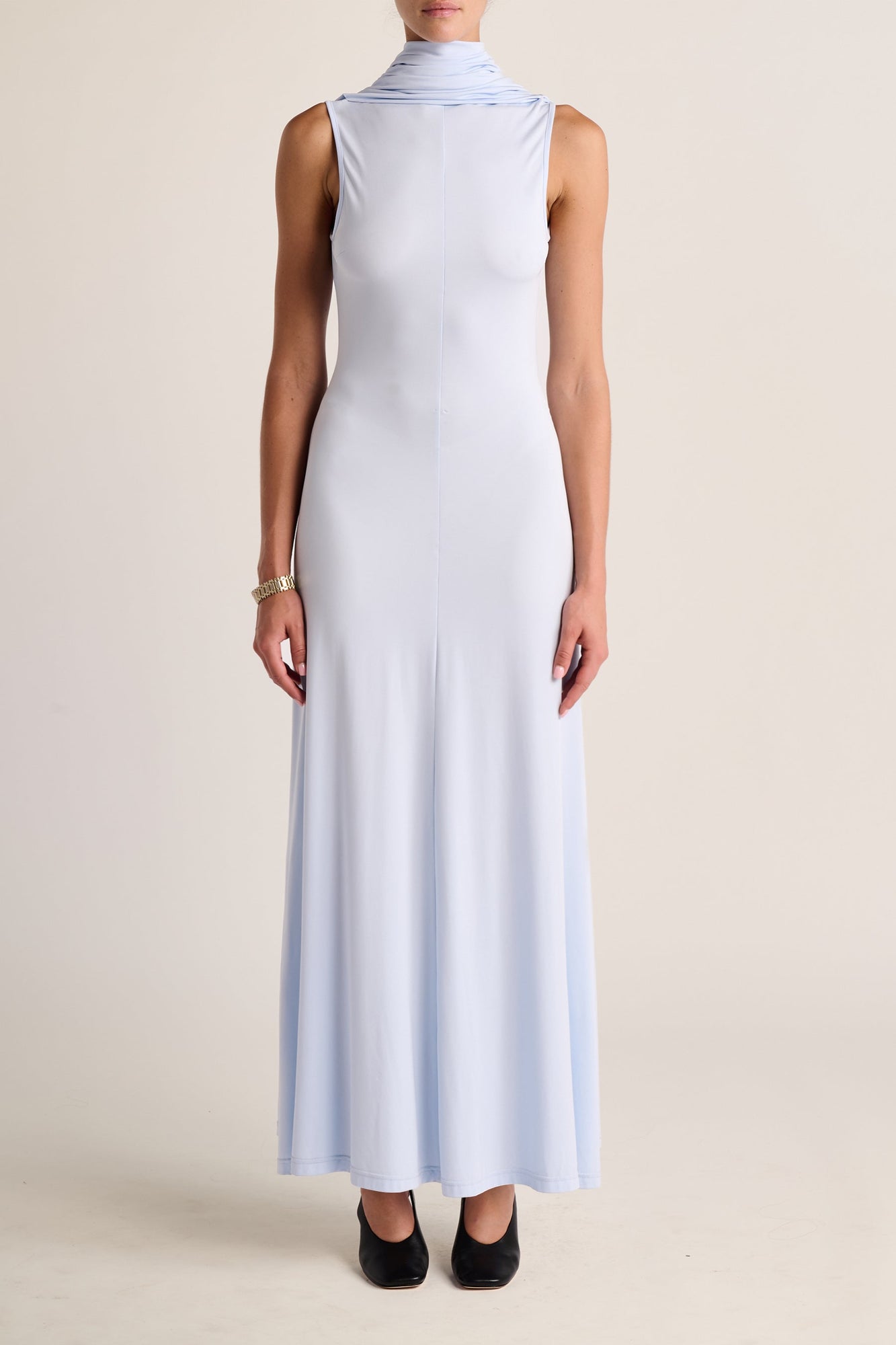 Solina Cowl Dress | Sky