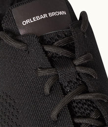 Somerled Ergonomic Knitted Trainers | Black
