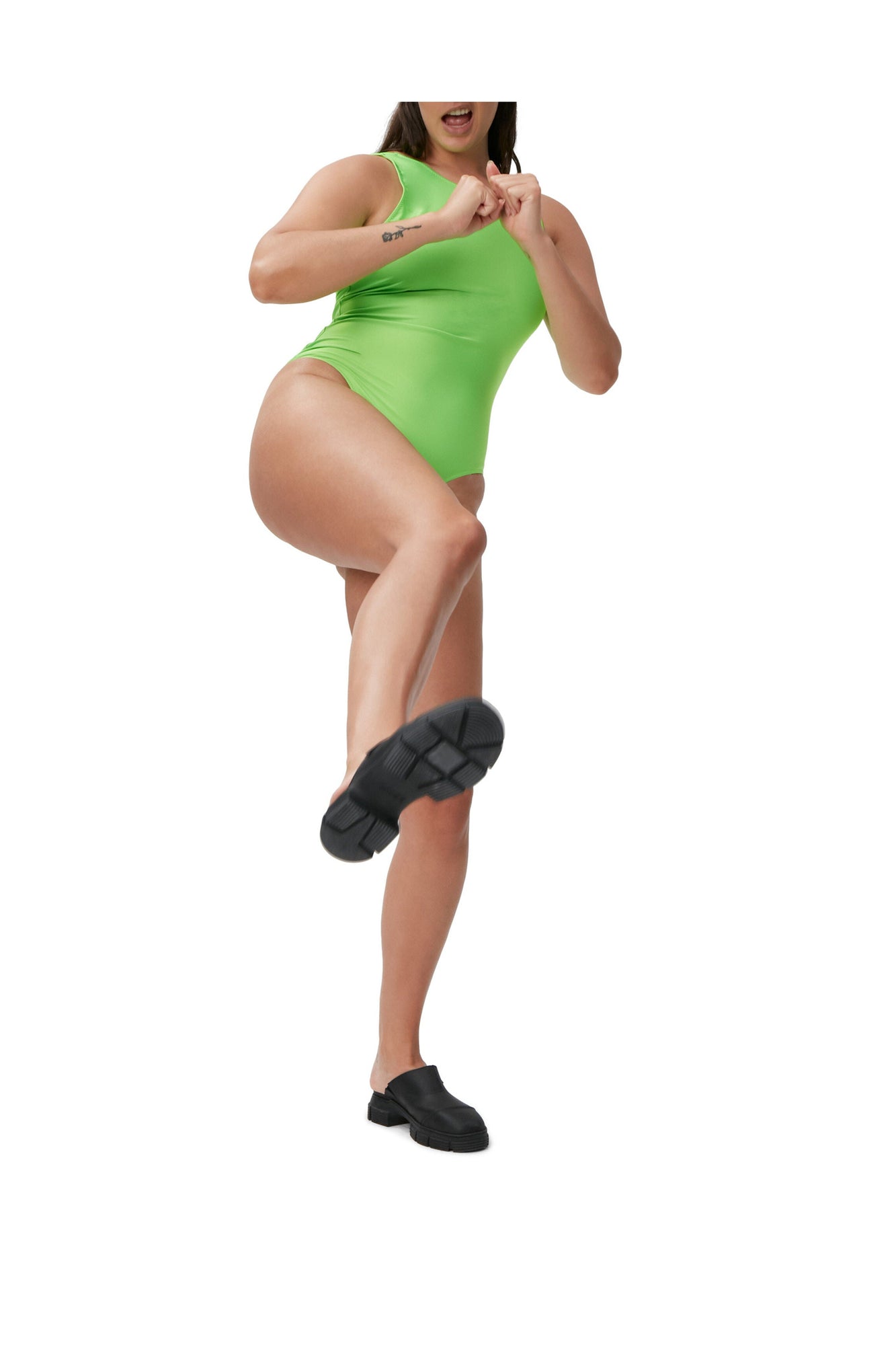 Sporty Swimsuit | Lime Popsicle