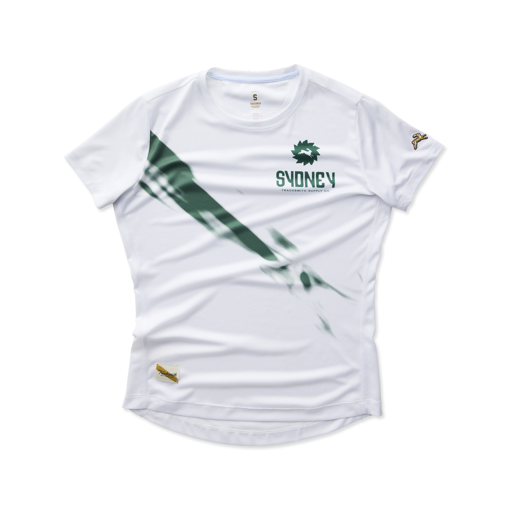 Womens | Sydney Tee | White/Emerald