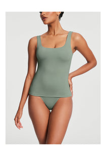 Square Neck Tank Top | Sage Green