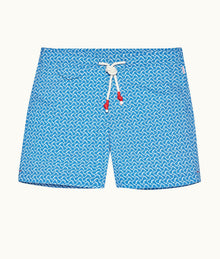 Standard Geometric Mid-Length Drawcord Swim Shorts | Tidal