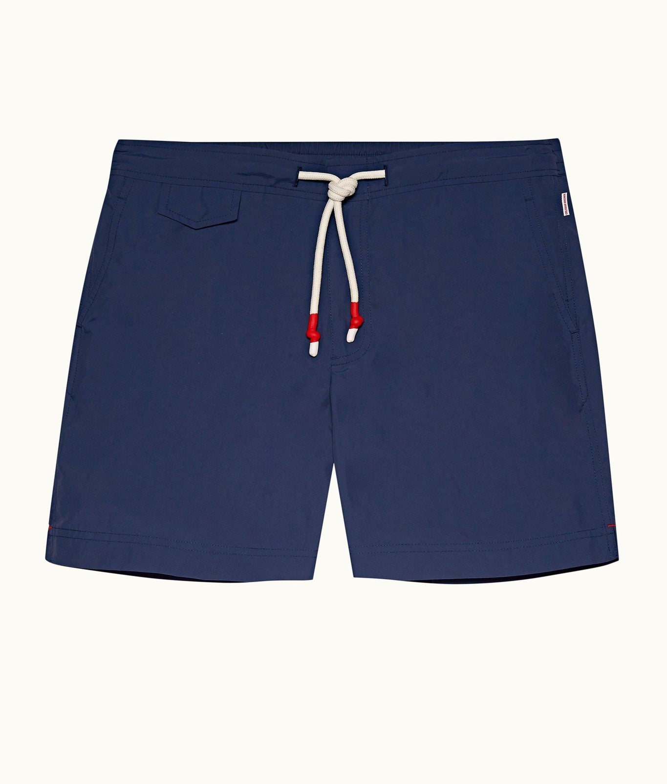 Standard Mid-Length Drawcord Swim Shorts | Blue Wash