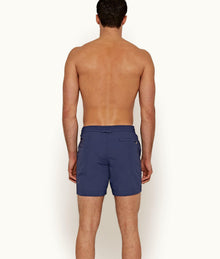Standard Mid-Length Drawcord Swim Shorts | Blue Wash