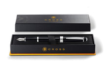 Bailey Resin Fine Nib Fountain Pen | Light Polished Black