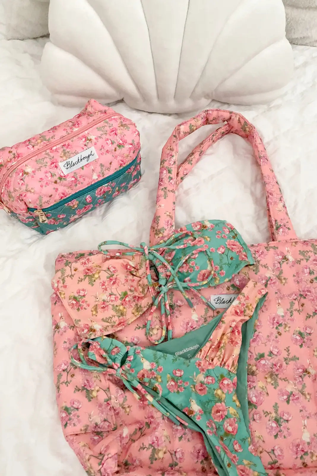 Quilted Tote Bag | Bunny Hop