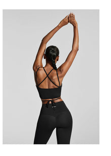 Strappy Front Top | Black