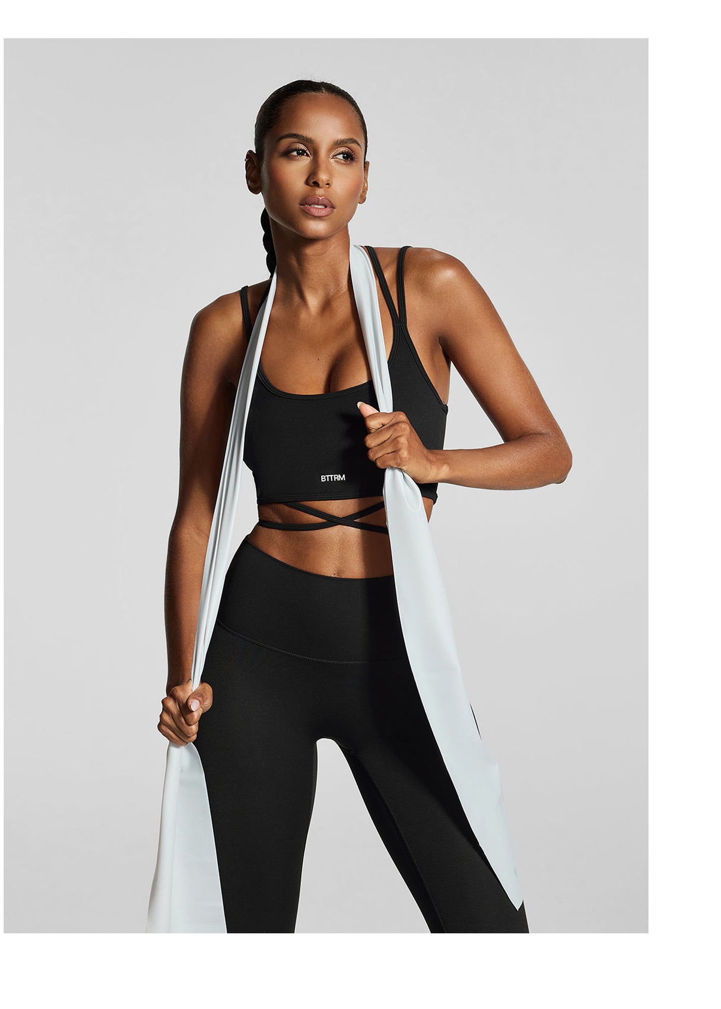Strappy Front Top | Black
