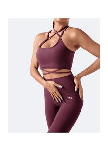 Strappy Front Top | Burgundy