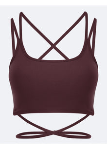 Strappy Front Top | Burgundy