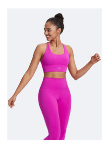 Straps and Support Bra | Glow Pink