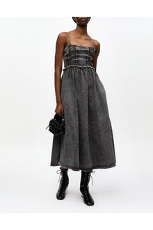 Stretch Future Denim Dress | Black Washed
